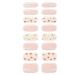 Semi Cured Gel Nail Strips Long Lasting Gel Nail Stickers Waterproof Nail Wraps UV Nail Polsih Stickers for Women Nail Art Decals Nail Accessories Bsg0269