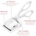 Heated Eyelash Curler Rechargeable Electric Eyelash Curler Heated Eyelash Clip for Make Up Professional Lash Curler for All Eye Shapes Ideal Gift for Women Girlfriend (White) - Buy Online on GoSupps.com