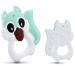 PREMYO Squirrel Teething Ring - BPA Free Silicone Baby Teether Cooling Teething Aid for Pain Relief - Soft Mint Color - Buy Online on GoSupps.com