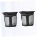 Zerodeko Coffee Filter Cups 2pcs Practical Shop Accessory Filters Coffee Filtering Useful Cups Home for Ml/g Black Machine - Buy Online on GoSupps.com