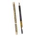 Mipcase 6 Pcs Black Eyeliner Dark Brown Eyebrow Pencil Makeup Eyebrow Pencils Palette Miss Leopard Print 1 count (Pack of 1) Blackx3pcs
