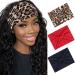 Metisee Wide Bandeau Headbands Black Knot Hair Band Elastic Turban Thick Head Wrap Stretch Fabric Head Bands Thick Fashion Hair Accessories for Women and Girls (3 Pcs) (Set 1)