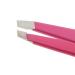 Tweezerman Stainless Steel Slant Pink Tweezer - Precision Tweezing Tool - Buy Online on GoSupps.com