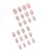 Glossy 3D Rhinestone Coffin Press On Nails - 24Pcs Medium Sparkly Glitter Designs for Women & Girls - Buy Online on GoSupps.com