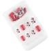 dijiusidy False Nail Fashionable Various Shapes Fingernail Full Coverage Strong Viscosity Adjustable Paster for Manicure Art 17 F741 17 1 count (Pack of 1) - Buy Online on GoSupps.com