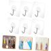 Generic 6pcs Transparent Sticky Hook Over The Door Hook Kitchen Hook Wall Mount Stainless Steel Wall-Mounted - Buy Online on GoSupps.com