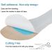 Buy 2 Pairs Pigskin High Heel Cushion Inserts | Adhesive Arch Support & Anti-Slip Sandal Inserts for Pain Relief | Leather Insoles for M-US 7.5-9 Beige - Buy Online on GoSupps.com
