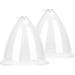 Buy 2 x Lifting Cups 150ml/180ml - Breast Enlargement & Buttock Lift Body Massage - Transparent White - Buy Online on GoSupps.com