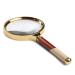 Glass pear Wood Handle Glass Old Reading Professional Optical Electronic Repair Children Portable HD Glass 6X Lupe Good Times