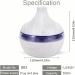 Mini USB Air Humidifier | Portable LED Light 130ml Mist Spray | Wood Grain Aroma Diffuser | Small Appliance for Bedroom Accessories - Buy Online on GoSupps.com