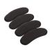 FRCOLOR 5 Pair High Heel Grips Insoles for Shoes Spray Bottle Shoe Inserts Shoes Heels Heel Liner Pads Sponge Heel Padded Heel The Drop Heels Heel Grips Pads Thicken Half Size Pad Black 10.50X4.00X0.30CM