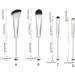 Beaded Makeup Brush With Metal Handle Multifunctional Beauty Tool For Contouring Highlighting And Brush - Buy Online on GoSupps.com