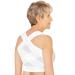 Collections Etc Lightweight Sweat-Free Posture Support White Large - Made in The USA White Large