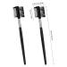 Gobesty Eyelash Comb & Eyebrow Brush - 2 PCS 2-in-1 Double Sided Makeup Tool for Women - Black - Buy Online on GoSupps.com