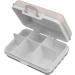 6 Compartment Mini Pill Box - Luggage Shaped Sealed Plastic Travel Pill Organizer (Beige - Buy Online on GoSupps.com