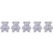 FEIlei 5PCS Cute Bear Nail Rhinestones Resin Bear Nail Gems Gummy Bear Nail Charms - Buy Online on GoSupps.com
