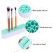 Buy Housoutil Silicone Makeup Brush Storage Box | Brush Drying Rack & Organizer | Green 28X5CM - Ideal for Air Drying & Desktop Organization - Buy Online on GoSupps.com