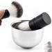 Beaupretty 2-Piece Metal Razor Brush & Bowl Shaving Set for Men | Facial Cleaning & Shaving Gift | 304# Steel - Buy Online on GoSupps.com