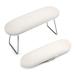 Nail Pillow Hand Rest, Microfiber Leather Nail Arm Rest Nail Tech Armrest Cushion for Manicure Nail Art Stand Table Desk White