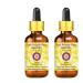 Deve Herbes Deve Herbs Pack of 2 Prickly Pear Seed Oils (Opuntia ficus-Indica) with Glass Dropper 100% Natural Therapeutic Grade Infused (Pack of 2) 100 ml