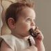 Bleu La La Lulababe Pacifier Clip - 1 Pack (Mocha) | Stylish and Practical Baby Accessory - Buy Online on GoSupps.com