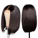 14 Brazilian Virgin Human Hair Lace Closure Bob Wig - 150% Density Natural Black Women's Short Bob Wig - Buy Online on GoSupps.com