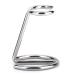 Stainless Steel Shaving Stand for Men's Razor and Brush: Ideal for Home Salon and Travel Use Compatible with Various Razor Types and Sizes.