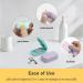 Optimal Safety Pill Splitter & Travel Pill Cutter with Smart Blade Shield - Portable Silicone V-Shaped Holder & Storage Compartments (Blue - Buy Online on GoSupps.com