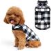 EXPAWLORER Plaid Cat Sweater - Pet Clothes Cat Puppy Vest Warm Fleece Hoodie for Cats, Fall and Cold Winter Coat Pullover Design, Buffalo Checked Sweatshirt Clothing Also for Small Dogs Large (Pack of 1) Black