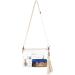 Clear Crossbody Purse with Macrame Wrist Strap and Tassel - Stadium Approved Transparent Shoulder Bag for Concerts and Events - Buy Online on GoSupps.com