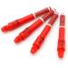 CUESOUL TERO AK7 Dart Shafts - Red 37mm-Length Telescopic Shafts for Steel and Soft Tip Darts (4 pcs) - Buy Online on GoSupps.com