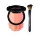 RiRe Triple Makeup Powder Type Blusher (Light_Peach Real_Peach Pink_Peach) with Face Brush