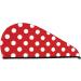 Red Polka Dot Microfiber Hair Towel | Soft Super Absorbent Quick Dry Wrap for Women - Ideal for Long Curly & Thick Hair - Buy Online on GoSupps.com