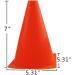 7 Inch Plastic Traffic Cones - 12 Pack Orange Cones for Sports Training and Agility Games - Buy Online on GoSupps.com