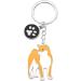 ENSIANTH Dog Keychain - Perfect Gift for Dog Lovers | Puppy Paw Print Keyring for Dog Owners - Ideal for Moms & Dads | Akita & More - Buy Online on GoSupps.com