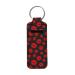 SCRAWLGOD Lip Balm Keychain for Women and Girls Red lip.