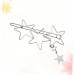 FRCOLOR star hair barrettes hair barrettes for women silver hair clip silver barrettes women's hair clips star hair clip cute hair clips for women Hair Accessories alloy Miss pin - Buy Online on GoSupps.com