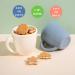 Vemolea 2 Pack Silicone Training Cups for Baby and Kid - BPA Free, Microwave & Dishwasher Safe - White & Grayish Blue - Blue & White Handles Included - Buy Online on GoSupps.com