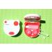 Contact lens case storage container case set mirror cute dog eyes red