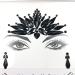 Black Face Jewels for Makeup, Festival, Halloween & Rave - Peacock Tail Rhinestone Sticker - Buy Online on GoSupps.com