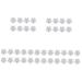 FOMIYES 40 Pcs Packing Box Pallets Empty Eyeshadow Refillable Lipstick Containers Empty Box Travel Mini