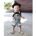 Kidscool Space Little Girl Ripped Denim Shortalls 6-7 Years Blue-2064 - Buy Online on GoSupps.com