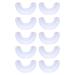 10pcs U-shape replacement brush head silicone toothbrush replacement head C-shape for 2-6 years old
