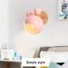Chao Zan Simple Adjustable Wall Lamp - Kids' Bedroom & Bedside Lighting - Pink Iron & Wood Design E27 Ceiling & Corridor Decor - Buy Online on GoSupps.com
