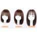 KXW Brown Bob Wig with Ponytail - Real Hair Wig for Women | Short Light Brown 12-Inch Wig for Cosplay Parties & Daily Wear - Buy Online on GoSupps.com