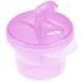 Zeagro Non-Spill Rotating Milk Powder Formula Dispenser - Portable 3 Compartment Snack Box (Pink) - Buy Online on GoSupps.com