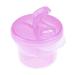 Non-Spill Rotating Milk Powder Formula Dispenser Portable Outdoor Food Container 3 Compartments Storage Feeding Infant Newborn Snack Box (Pink)