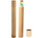 Amoy 2 pieces of toothbrush travel case made of natural bamboo reusable portable travel age set made of bamboo washable bpa-free bamboo case