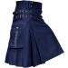 Men's Scottish Kilt - Classic Goth Utility Rock with Pockets | Modern Fashion Culottes in Split Color - Stylish Scottish Style for Every Occasion - Buy Online on GoSupps.com