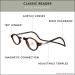 Clic Magnetic Reading Glasses for Men & Women | Classic 2.5x Computer Readers | Matte Tortoise S-M Size - Buy Online on GoSupps.com